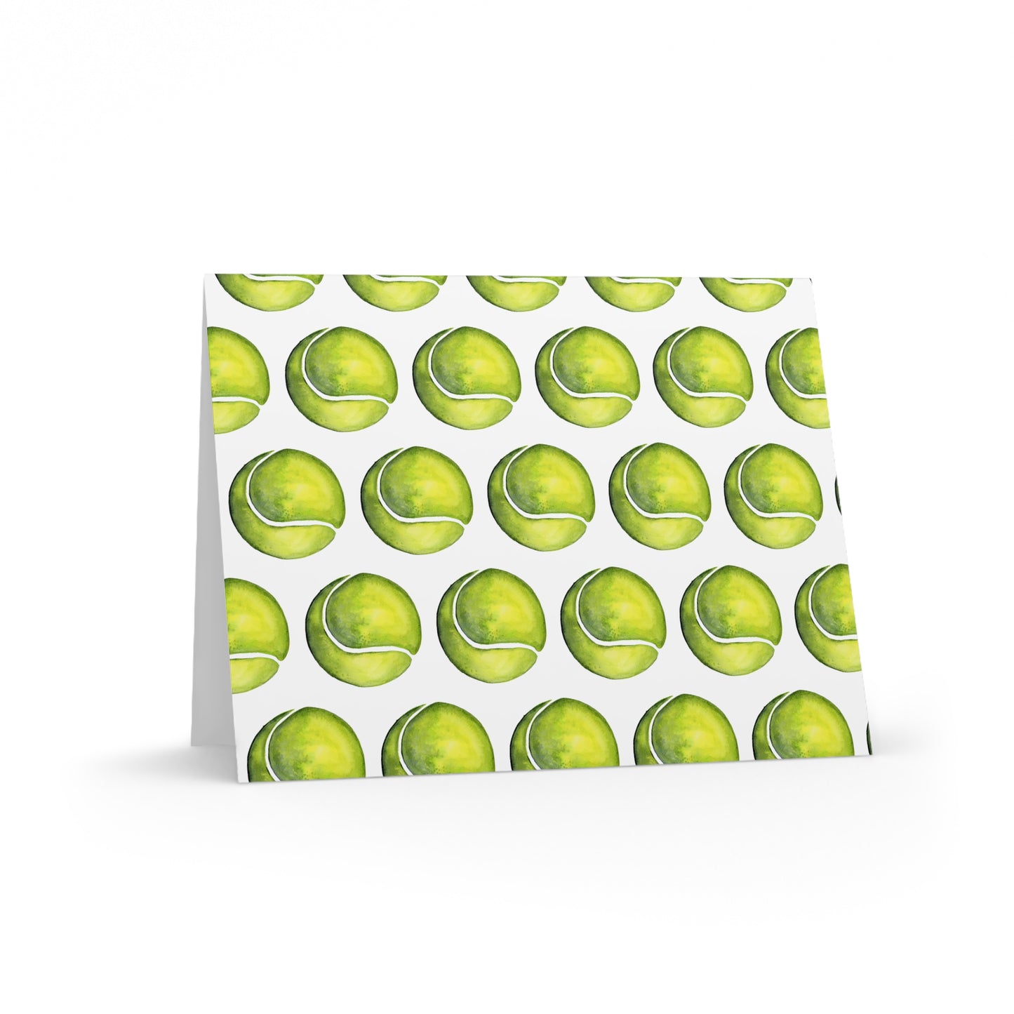 Tennis Ball Pattern Greeting Cards – Pack of 8/16/24