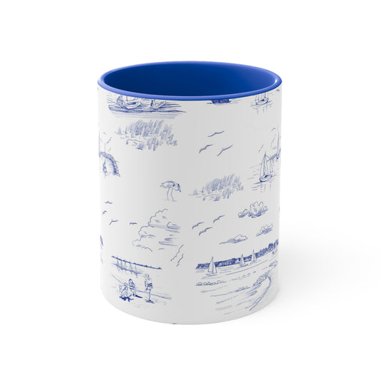 Chesapeake Bay Nautical Mug — Coastal Sketches 11oz