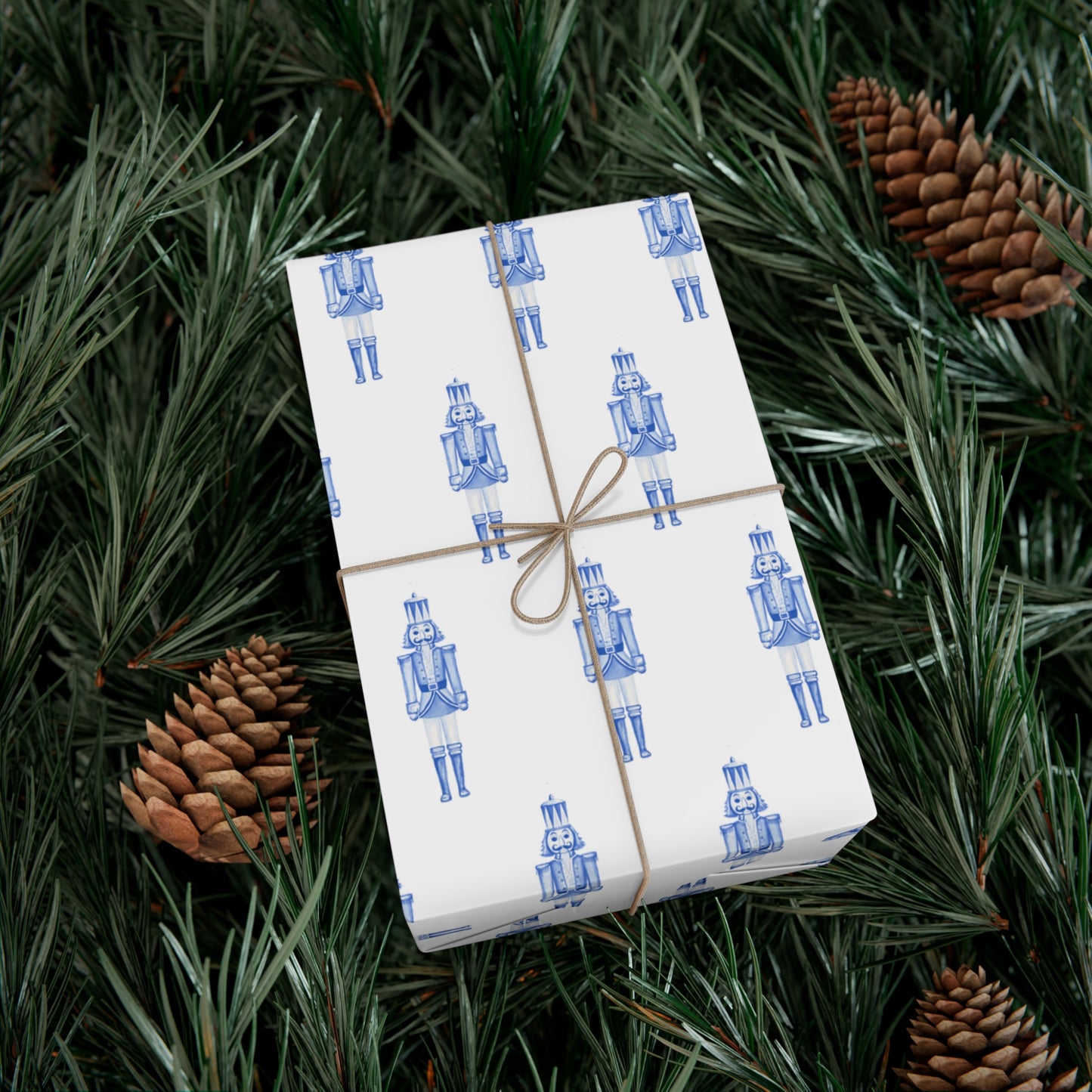 "Nutcracker in Blue" Fine Art Wrapping Paper