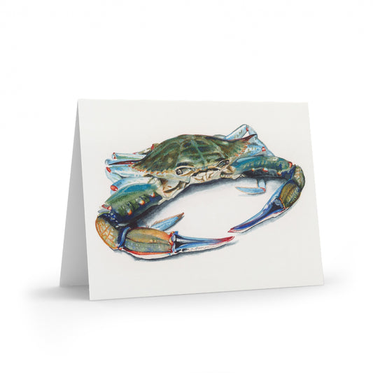 Maryland blue crab greeting card notecard
