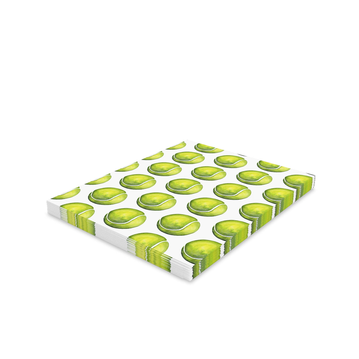 Tennis Ball Pattern Greeting Cards – Pack of 8/16/24