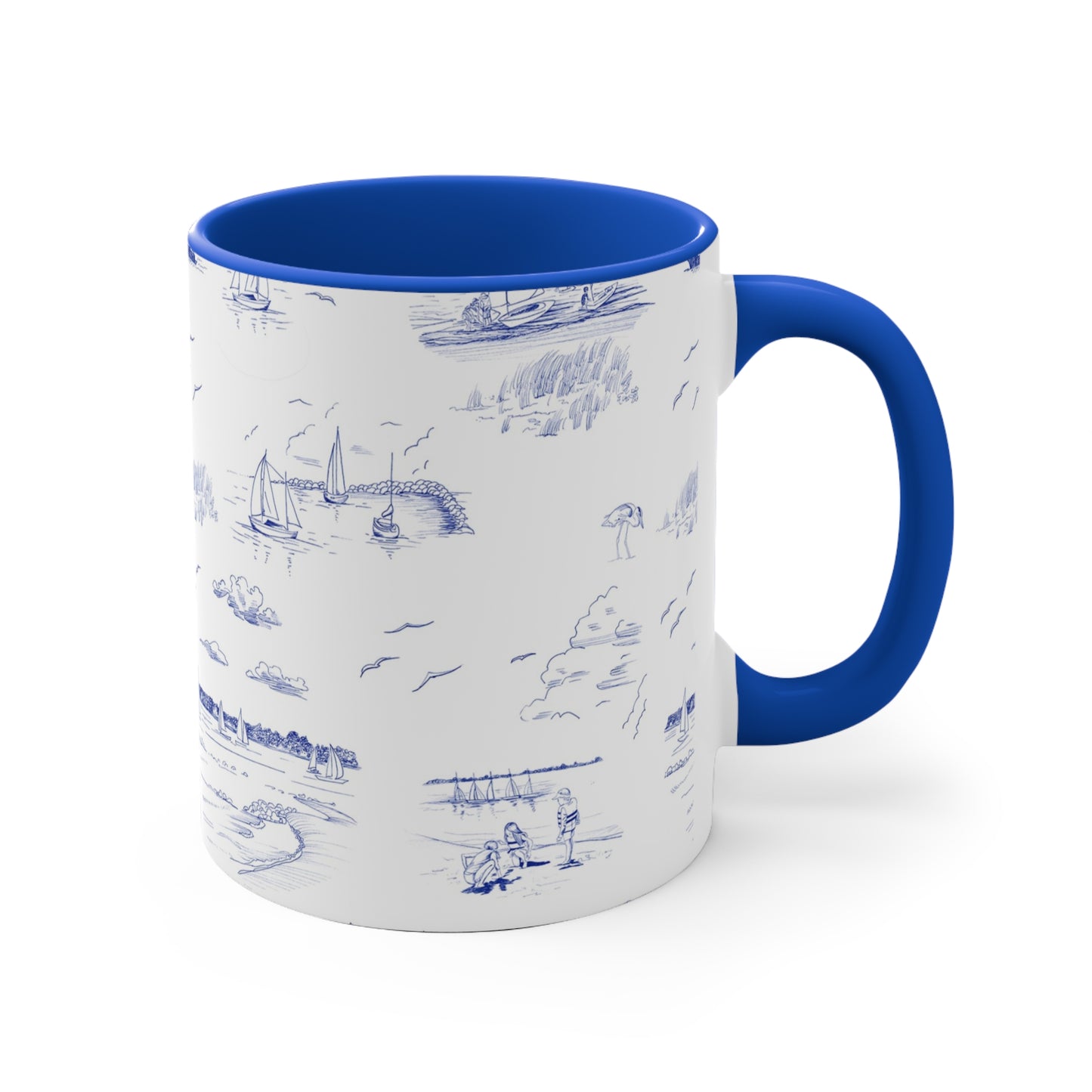 Chesapeake Bay Nautical Mug — Coastal Sketches 11oz