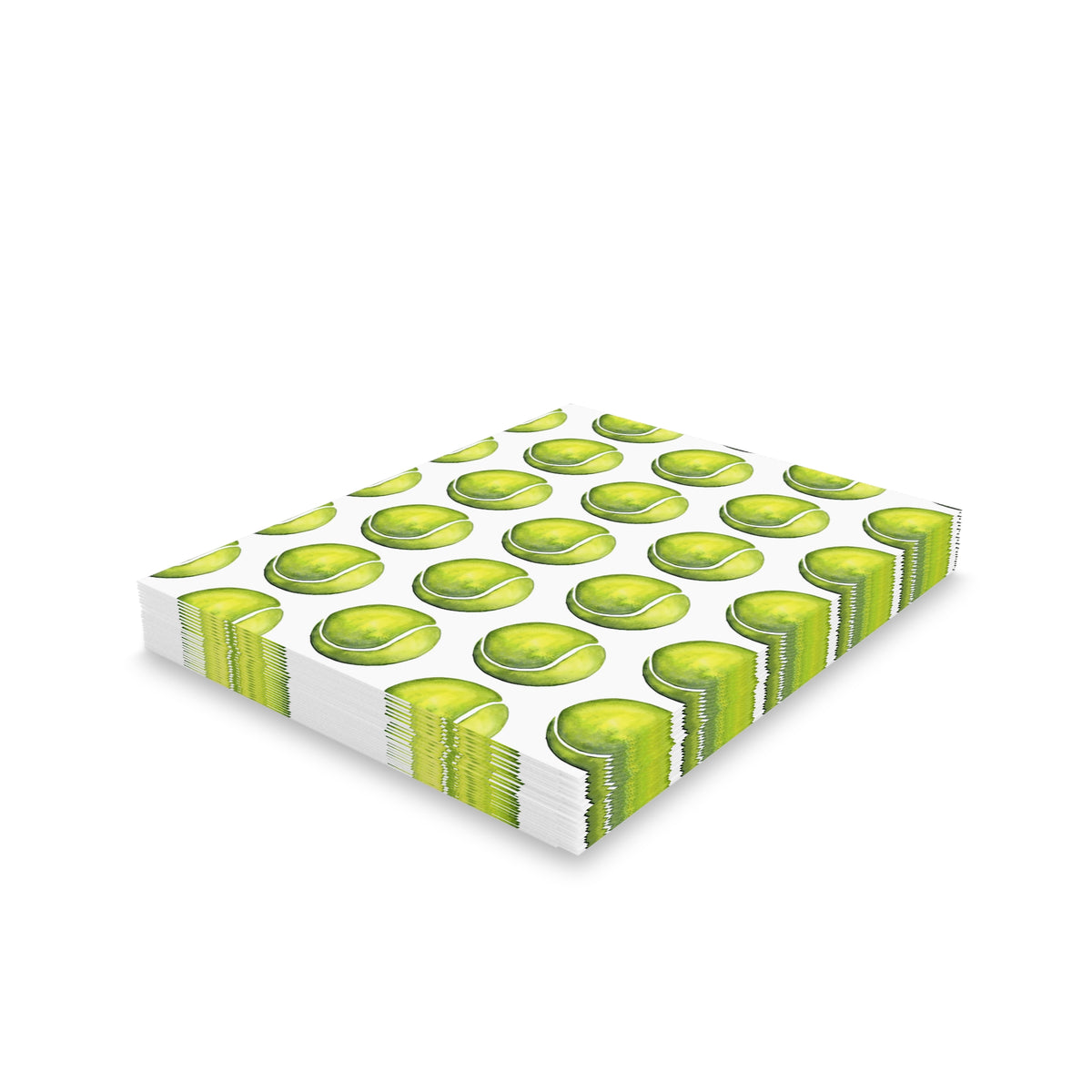 Tennis Ball Pattern Greeting Cards – Pack of 8/16/24