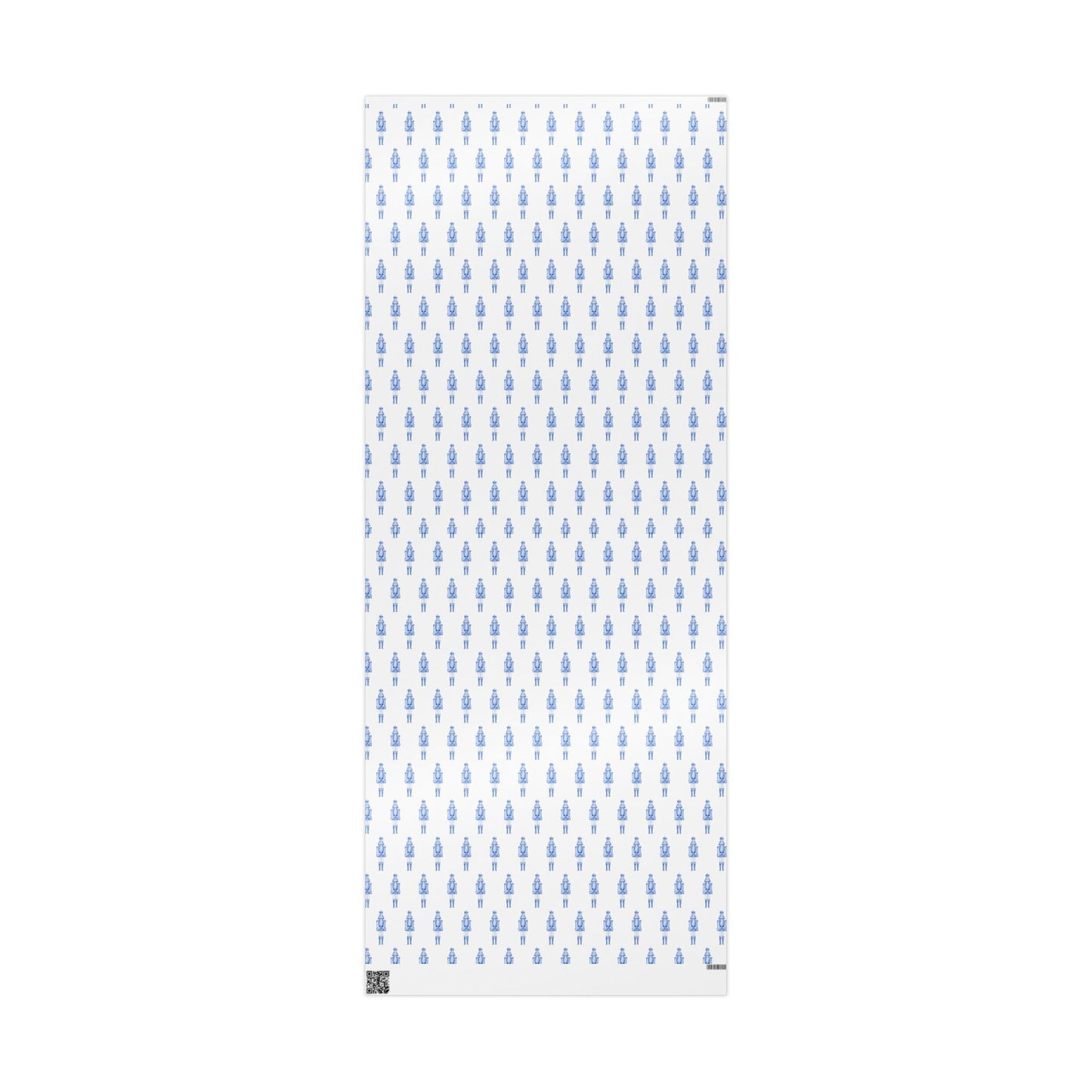 Nutcracker in Blue Fine Art Wrapping Paper — Festive Holiday Gift Wrap