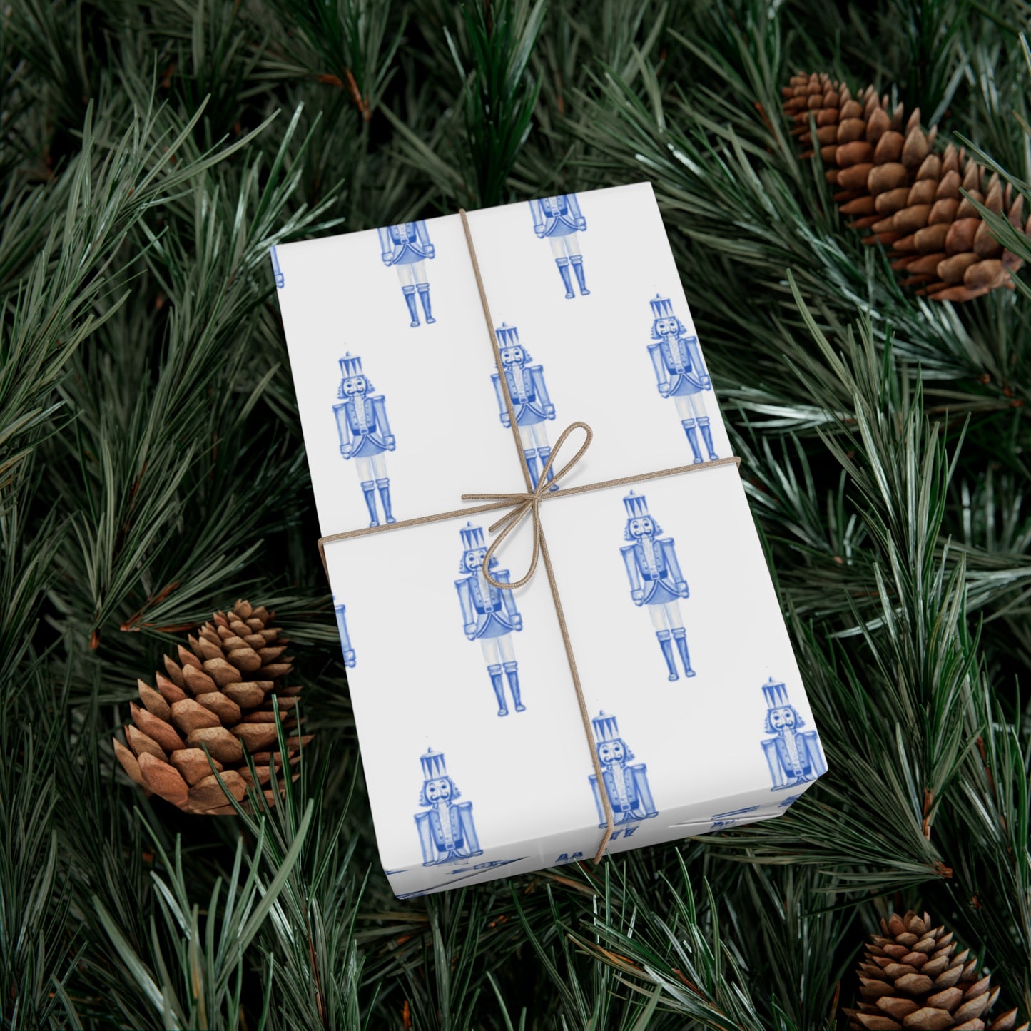 "Nutcracker in Blue" Fine Art Wrapping Paper