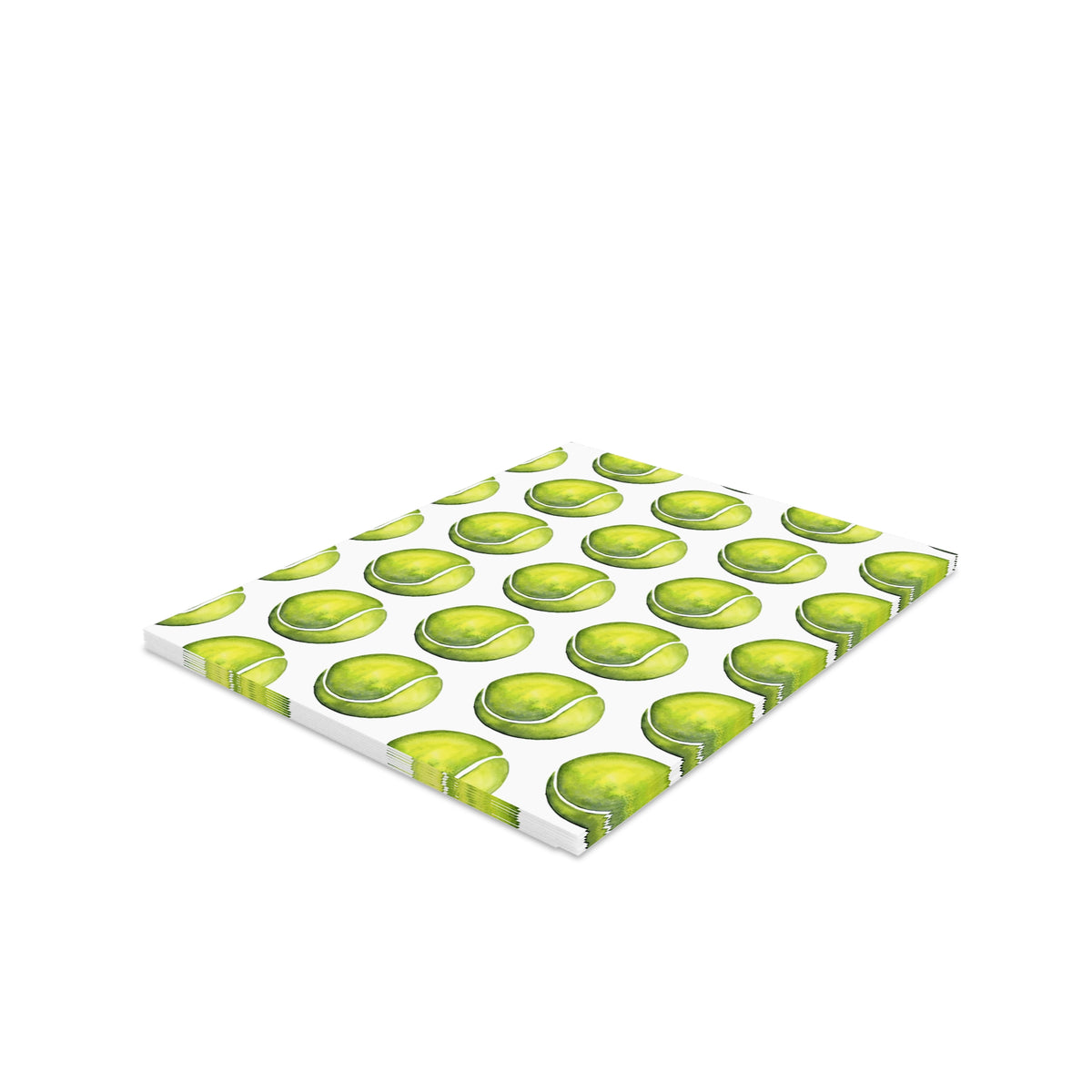 Tennis Ball Pattern Greeting Cards – Pack of 8/16/24