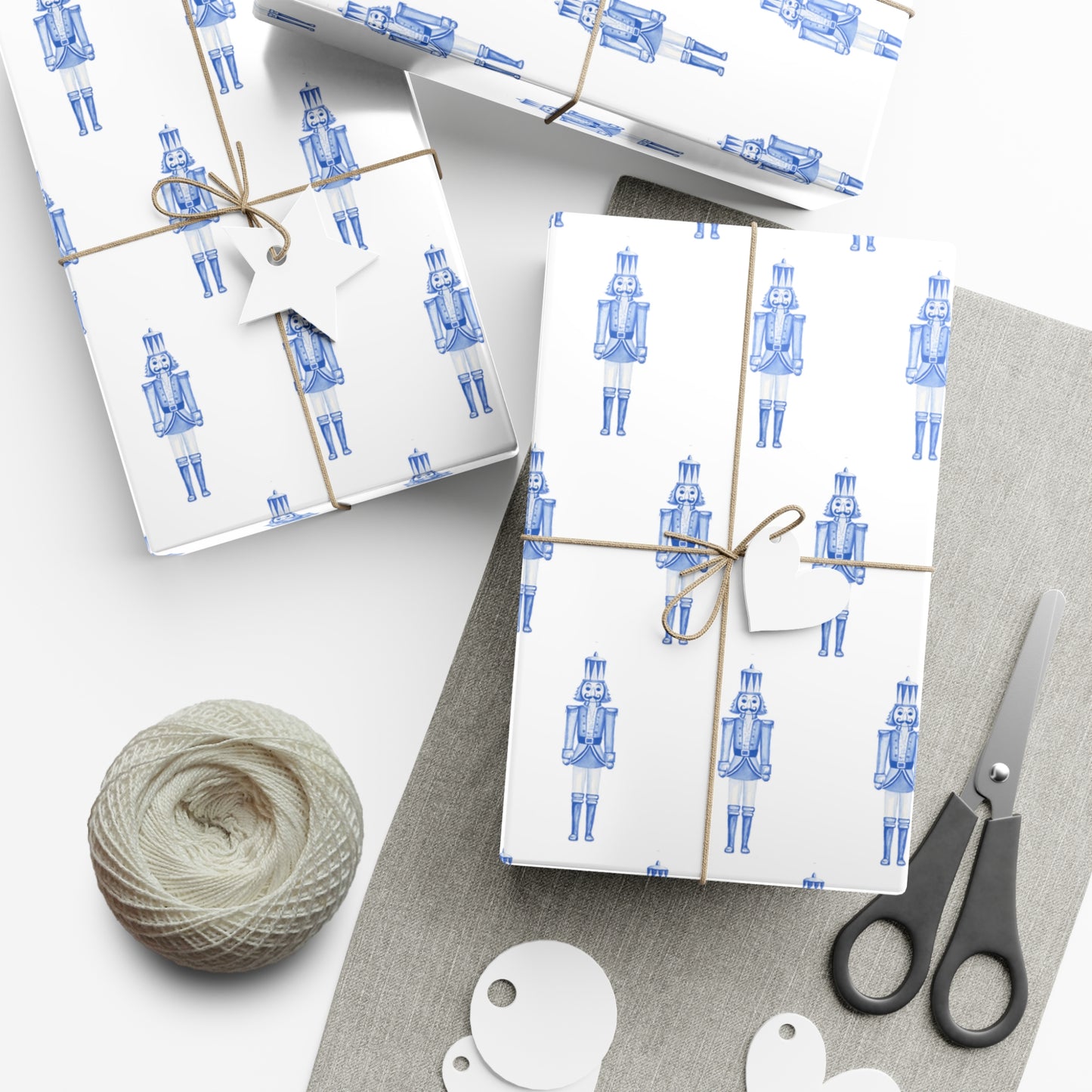 "Nutcracker in Blue" Fine Art Wrapping Paper