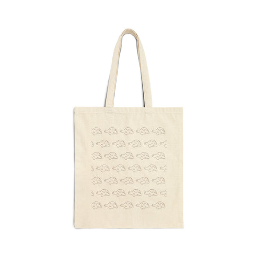 The Iconic Turtle Park Tote: Eco-Friendly Cotton Canvas Tote Bag