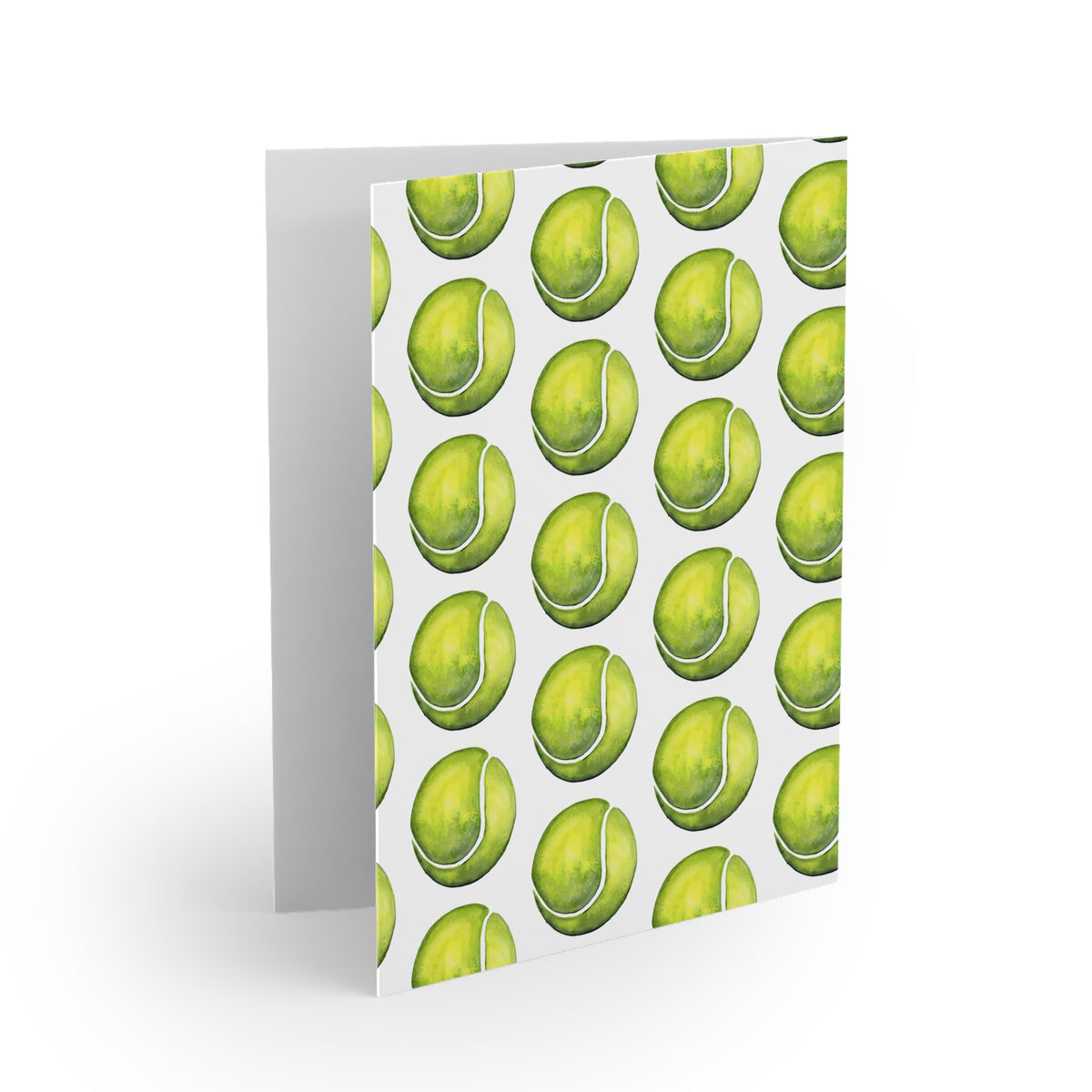 Tennis Ball Pattern Greeting Cards – Pack of 8/16/24