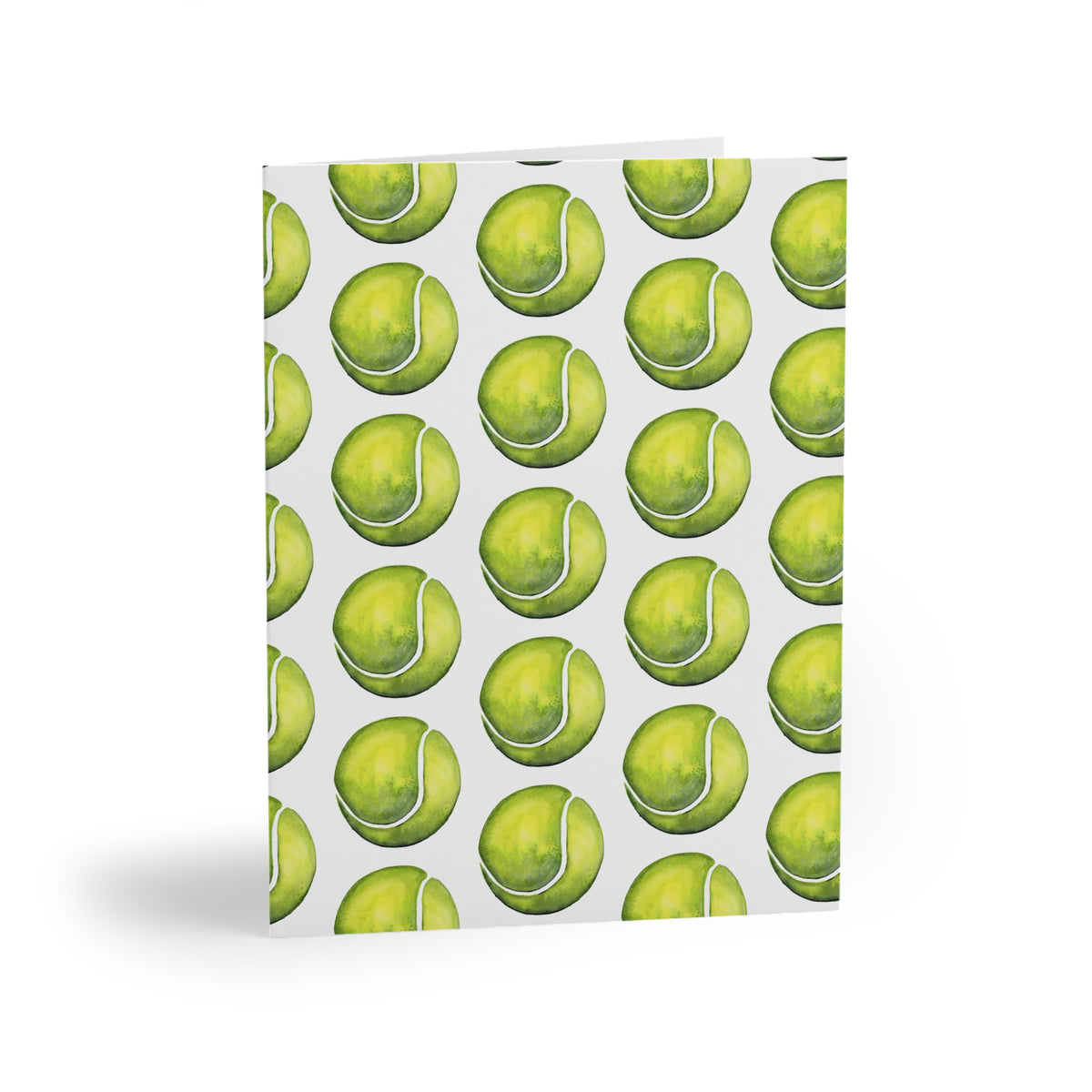 Tennis Ball Pattern Greeting Cards – Pack of 8/16/24
