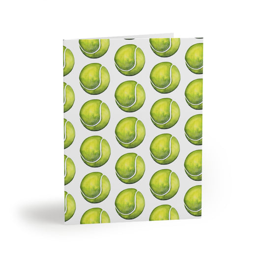 Tennis Ball Pattern Greeting Cards – Pack of 8/16/24