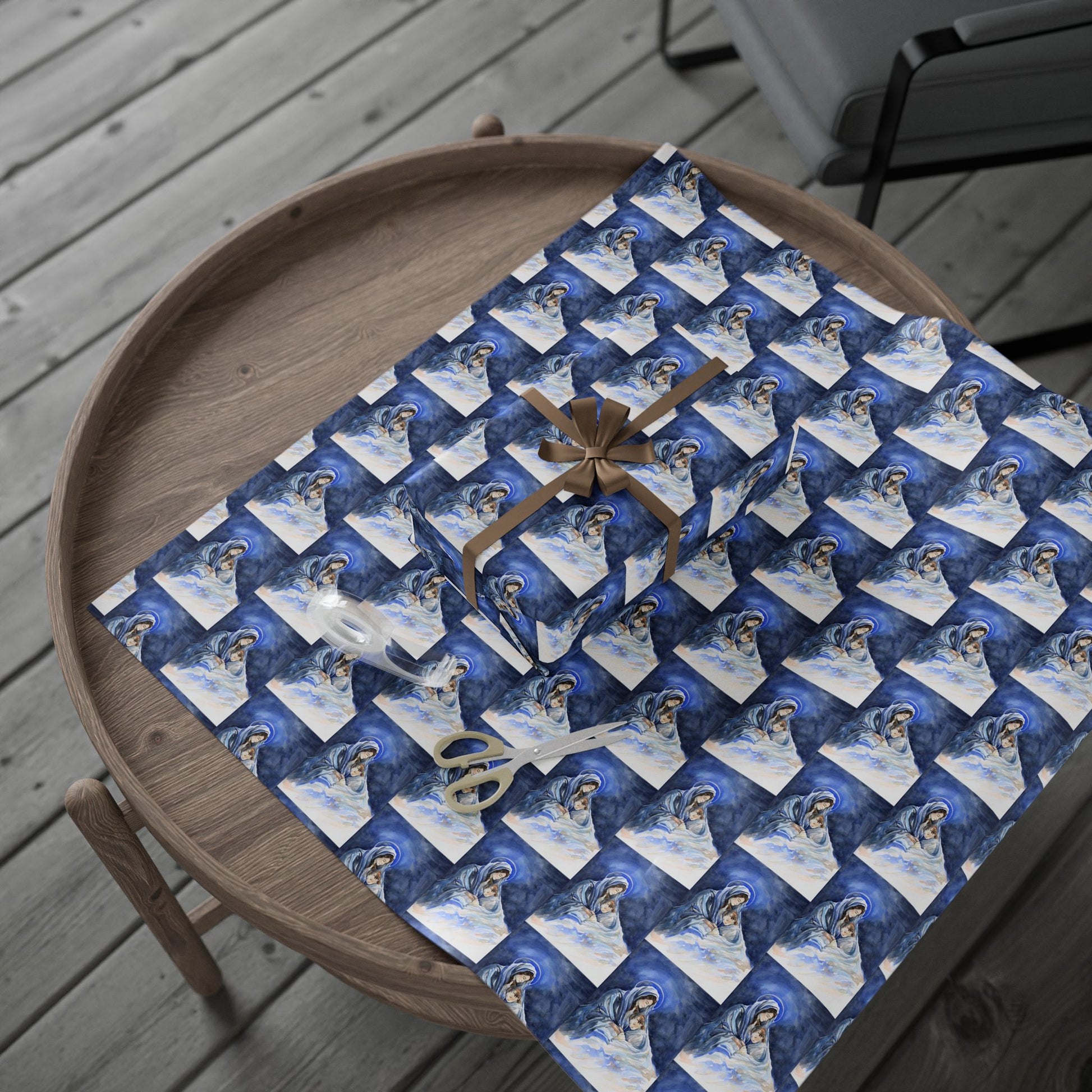 religious Christmas gift wrap christian wrapping paper