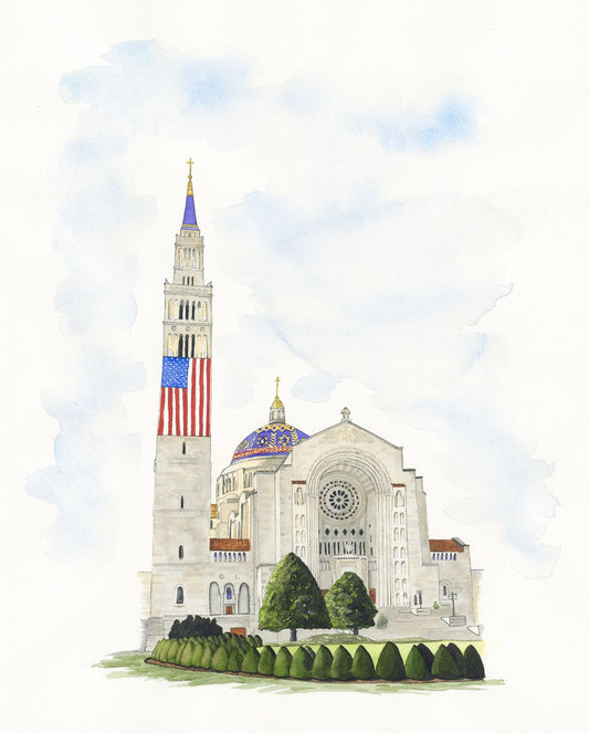 Basilica of the National Shrine of the Immaculate Conception Fine Art Print