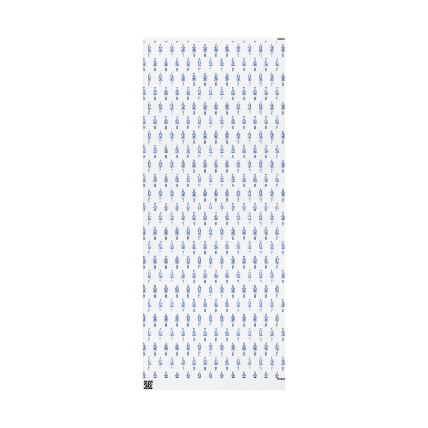 Nutcracker in Blue Fine Art Wrapping Paper — Festive Holiday Gift Wrap